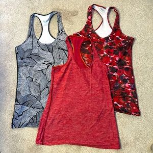 Lot of 3 lululemon tanks